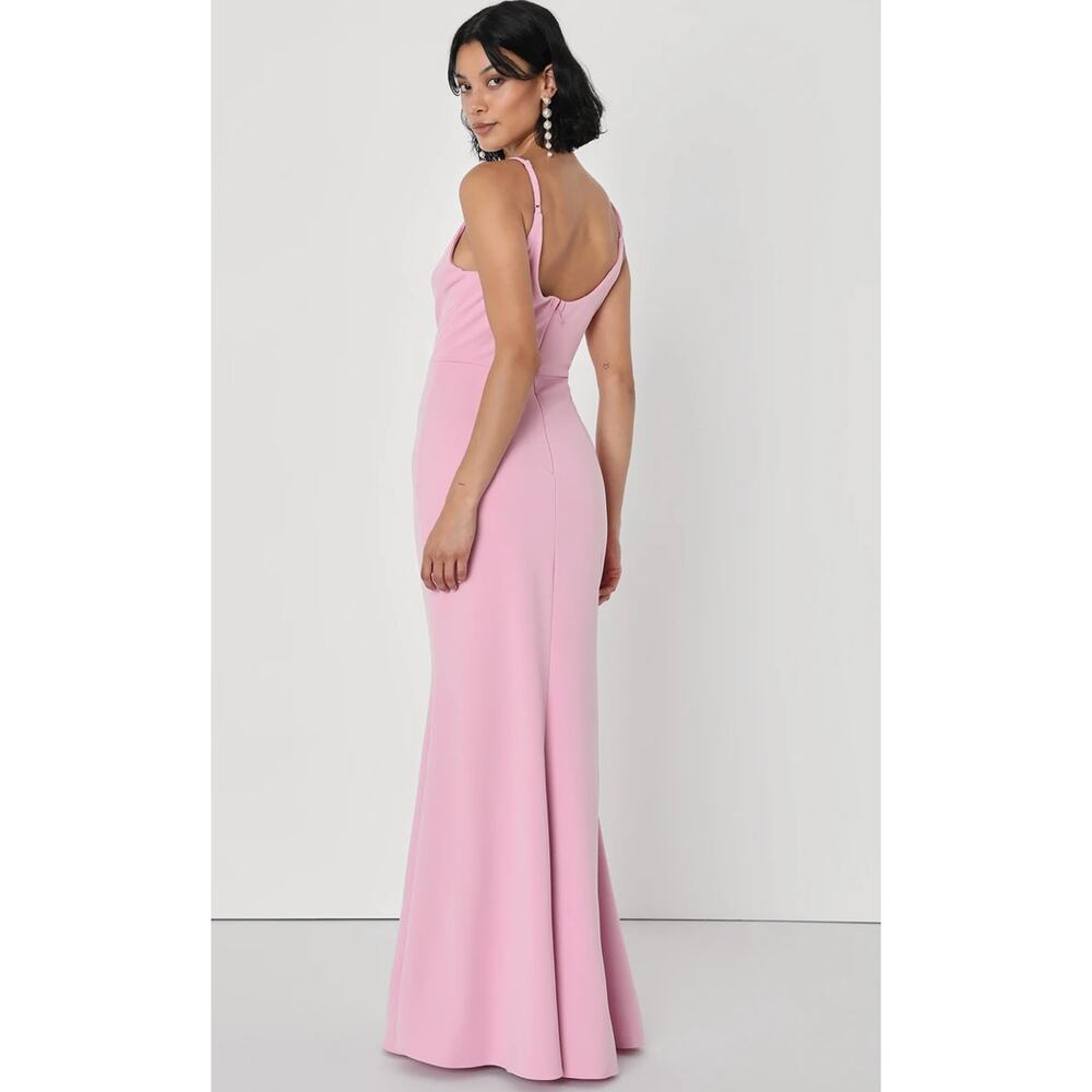 New With Tags Lulus Infinite Glory Pink Formal Mermaid Maxi Dress Size‎ XL